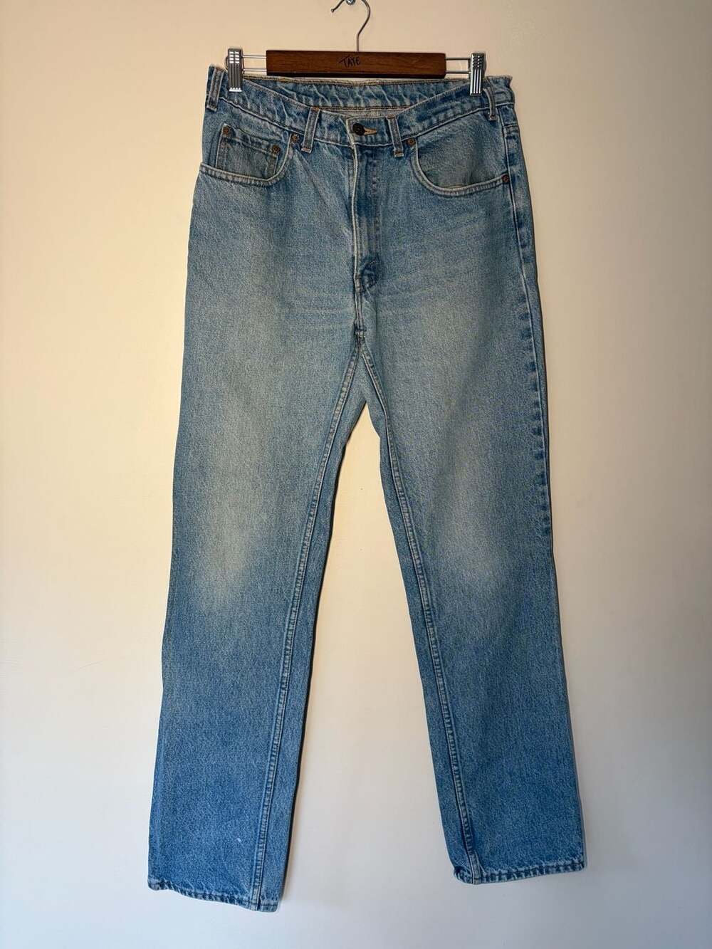 90s Levi's 516 Vintage Light Wash Jeans Blue Denim